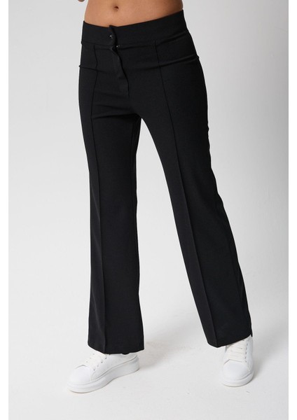 Kadın Yüksek Bel Toparlayıcı Ispanyol Paça Palazzo Pantolon modelleri