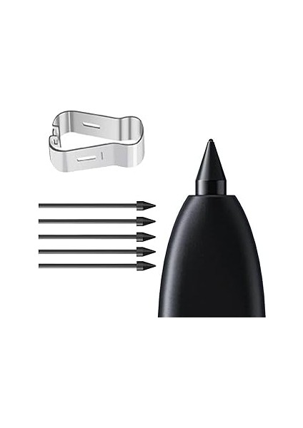 Microsonic Galaxy S21 Ultra Pencil Uçları 5`li Paket Siyah