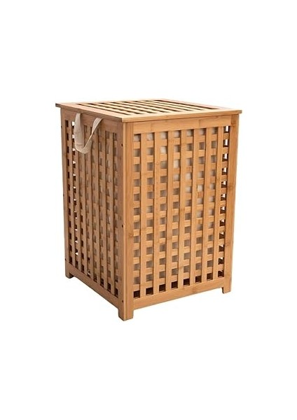 Orret Home Doğal Kirli Çamaşır Sepeti – Yıkanabilir Iç Astarı ile Şık, Kapaklı, Taşınabilir,