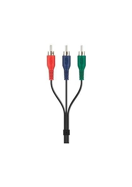 Blk-F3y080bf2m 3xrca,M/M Metal Kablo, 2m, Siyah