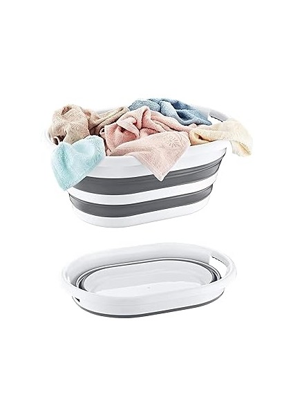 Orret Home Katlanabilir Plastik Çamaşır Selesi Sepeti, Çok Amaçlı Katlanabilir Oyuncak Sepeti, Hafi