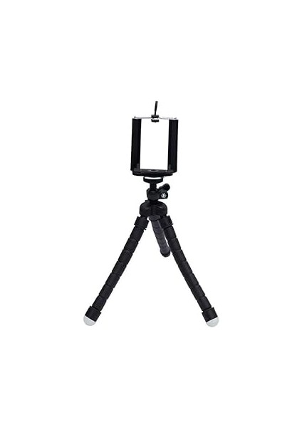 Esnek Ahtapod Tripod Telefon Tutucu Siyah