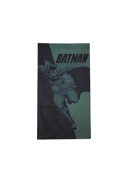 Erkek Batman Pamuklu Plaj Havlusu Haki Std