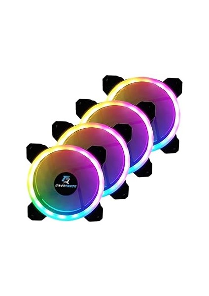 Dualring 4X120MM Sese Duyarlı A-Rgb Kasa Fanı