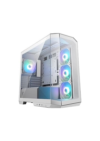 Pano M100R Pz White Temperli̇ Cam 3X120MM 1X120MM Argb Fan Matx Beyaz Panorami̇k Gami̇ng Bi̇lgi̇