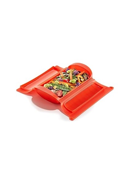 Lekue Kırmızı Buharda Pişirme Kalıbı
