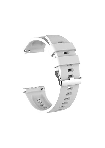 Microsonic Huawei Honor Watch 2 46MM Kordon, Silicone Rapidbands Beyaz