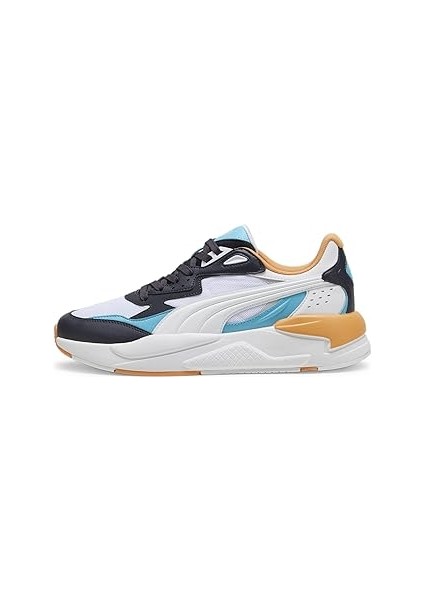 X-Ray Speed Unisex Yetişkin Koşu Ayakkabısı, Navy-White-Aqua-Clementine, 44