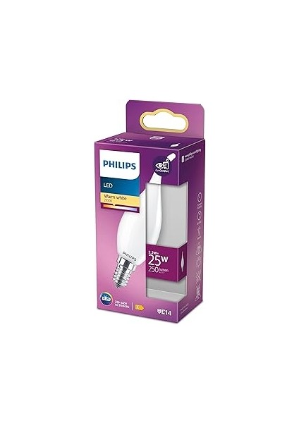 LED Classic 25W BA35 E14 Mum Tipi Ww Dim Edilmez Ampul