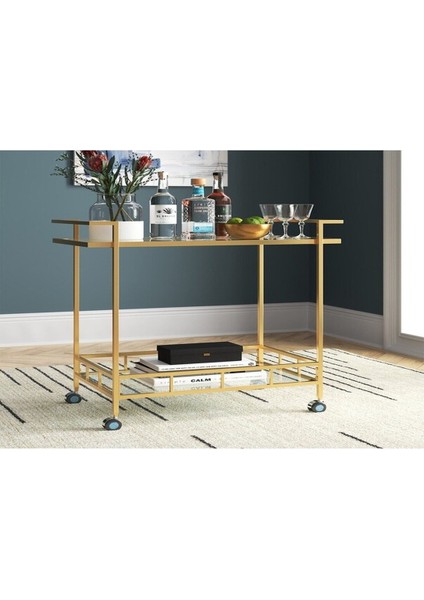 Sharon Gold Metal Servis Arabası
