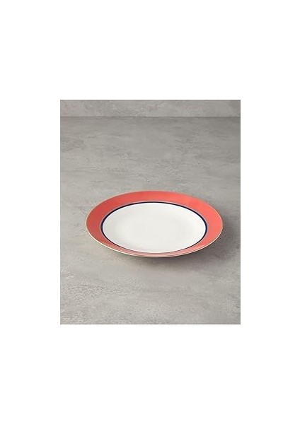 English Home Carny Bone Porselen Servis Tabağı 25 cm Turuncu