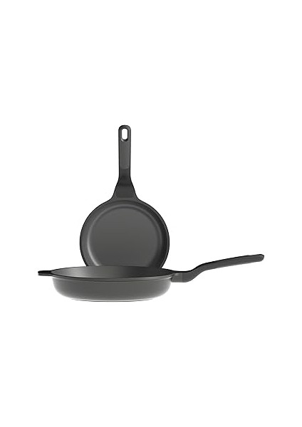 Leo Stone Yapışmaz Alüminyum Döküm 2 Li Kızartma Tavası Seti (24 Cm+28 Cm)