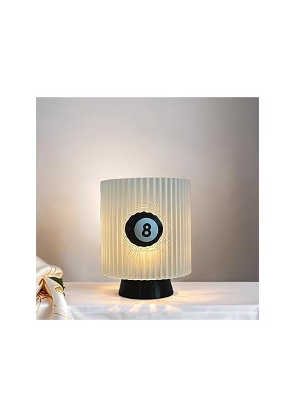 Gece Lambası -8 Ball Dekoratif Lamba, Genç Oda, Hediye