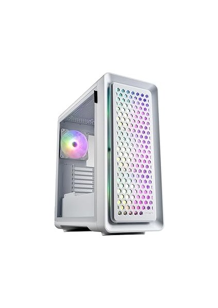 Fsp CUT593 Series Full Tower Computer Case Dual Tempered Glass Side Panel 140MM Argb Fan X4 (CUT593