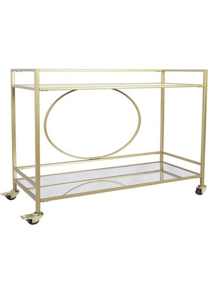 Charlotte Gold Metal Servis Arabası
