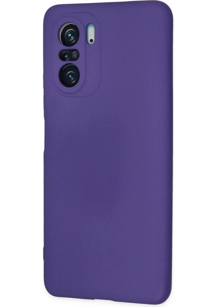 Newface Xiaomi Poco F3 Kılıf Nano Içi Kadife Silikon - Mor modelleri
