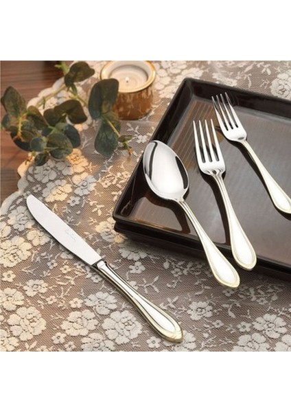 Pierre Cardin Vega Gold 84 Parça 12 Kişilik Çatal Bıçak Kaşık Seti