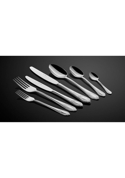 Elegance Cutlery 89 Parça Çatal Bıçak Seti Gümüş