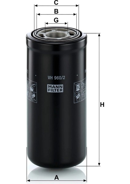 Wh 960/2 - Hidrolik - Mann Fılter fiyatları
