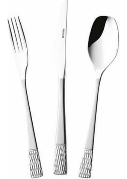 Verona 12 Kişilik 84 Parça Deri Sandıklı Çatal Kaşık Bıçak Seti