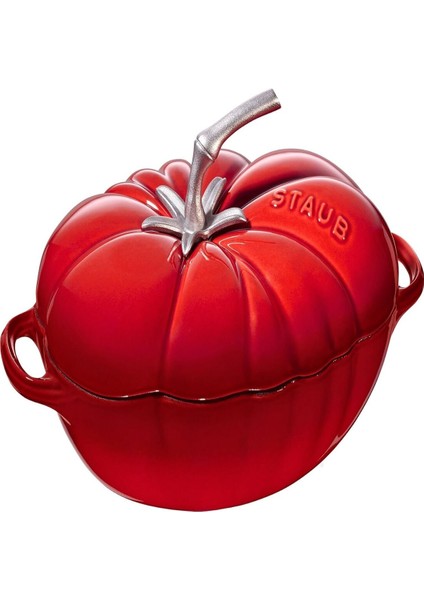Dust Cocotte Domates 25 cm Kiraz Kırmızısı Kızartma Tavası, Dökümü Demir