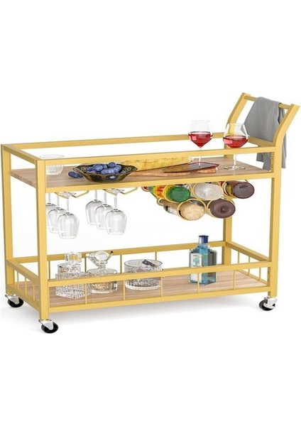 Remi Gold Metal Servis Arabası