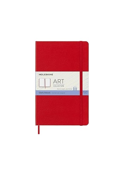Moleskine Art Eskiz Defteri L Boy Kızıl Kırmızı