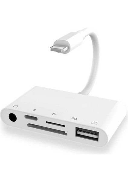 Ally 5in1 Iphone-Ipad Lightning To Audio USB Kamera OKUYUCU-(1903) - KA3831-4498