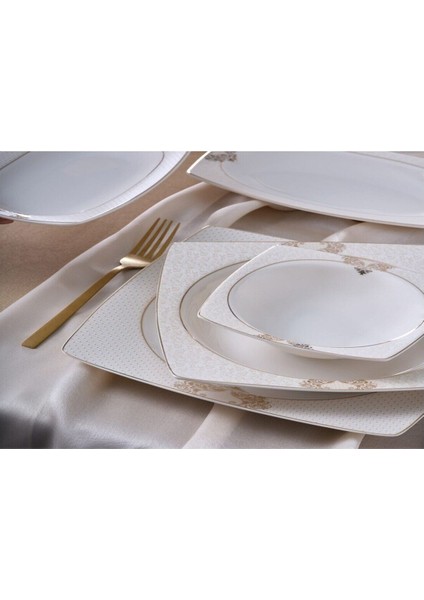 G&38UUMLRAL Caroline 85 Parça 12 Kişilik Kare Yemek Takımı 6600 Diğer fiyatları