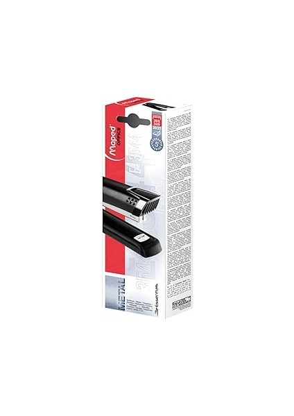 Maped Ofis ve Kırtasiye 354411 Essentials Siyah Zımba, 84 mm