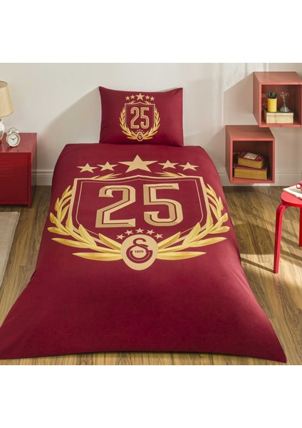 Lisanslı Galatasaray 25.şampiyonluk Tek Kişilik Nevresim Takımı
