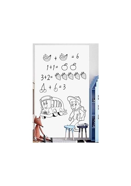 Yapışkanlı Beyaz Yazı Tahtası Sticker Board Ders Çalışma 45CMX200 cm 1430