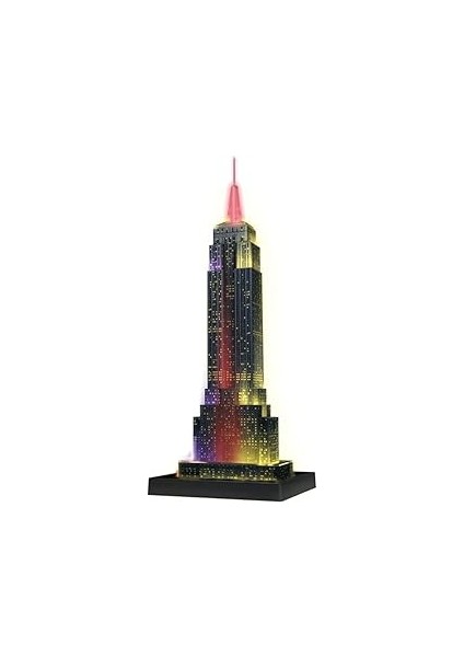 Ravensburger (125661) - 3D Puzzle Night Serisi, Empire State
