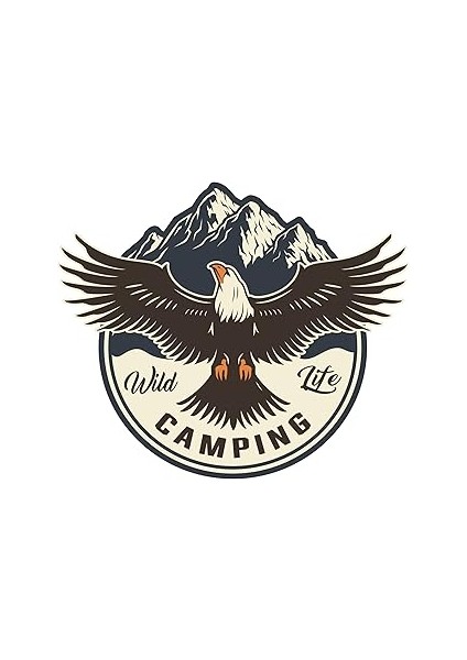 Quart Aksesuar Off Road Camping Offroad Adventure Sticker Kartal 10 x 8,5 cm