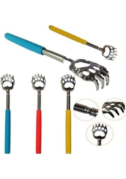 3'lü Pratik Teleskopik Metal Sırt Kaşıma ve Kaşağı Aleti Seti