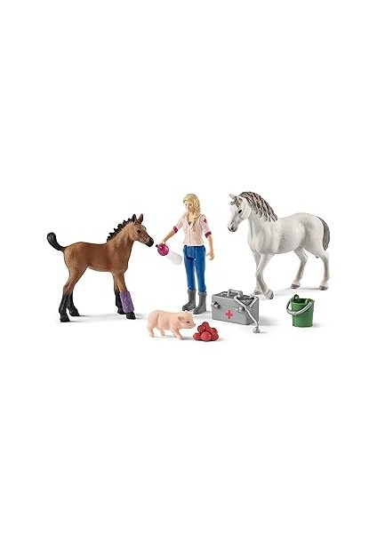 Schleich 42486 Veteriner Kısrak Tay Oyuncak Figürü, Çok Renkli