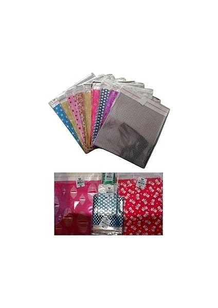 Metalize Hediye Paketi 15X25CM - 100ADET (1 Paket)