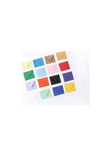 Bimotif Minik Zarf, 7x9 cm 25 Adet (Siyah)