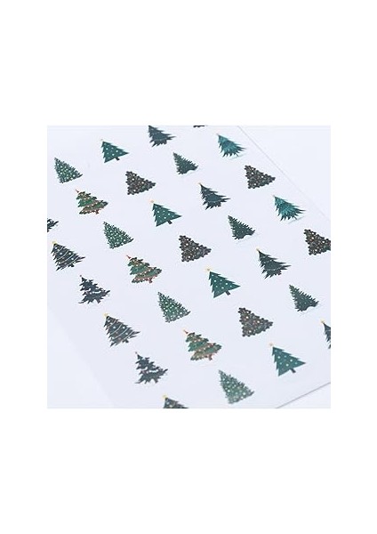 Bimotif Sticker, Yılbaşı Çam Ağacı, 3 Cm, 525 Adet