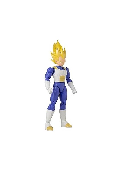 Bandai 16 cm Dragon Ball Super Saiyan Vegeta Poz Verilebilir Figür, Dragon Stars Serisi
