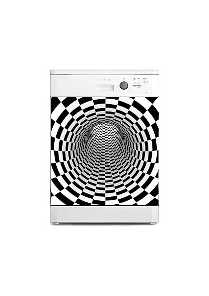 Bulaşık Makinesi Sticker Kaplama Beyaz Eşya Kaplama 3D Tünel