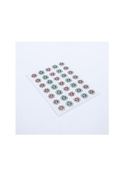 Bimotif Sticker, Renkli Happy New Year, 3 Cm, 525 Adet