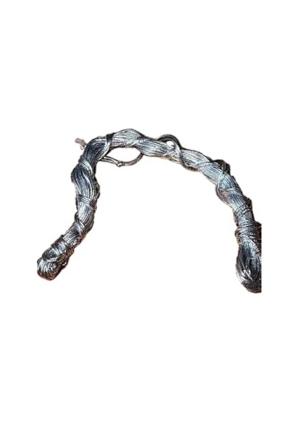 Bukiro Dekoratif Simli Monofil Ip Hediye Paketi Ip Paket Ipi Altın Gümüş Ip Simli Ip Parlak Ip 20 M