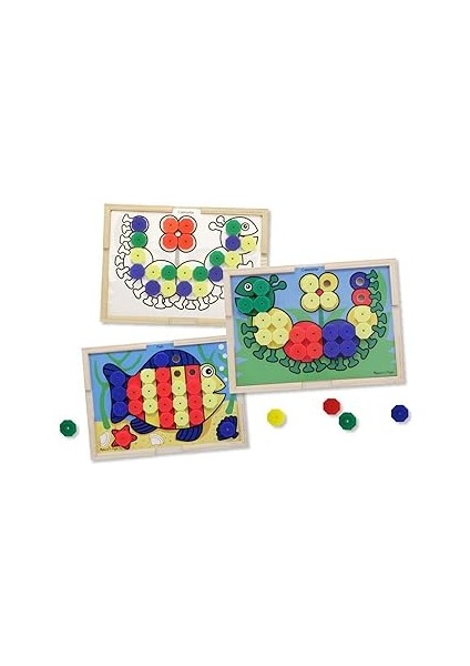 Melissa & Doug 14313 Ahşap Diz Yerleştir Renkler
