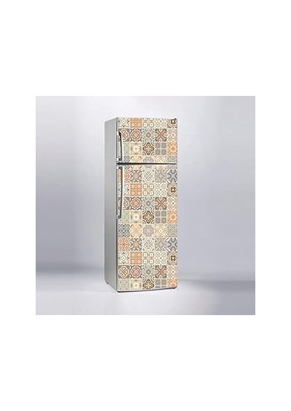 Buzdolabı Sticker Kaplama Dolap Kaplama Etiketi Renkli Fayans Desen