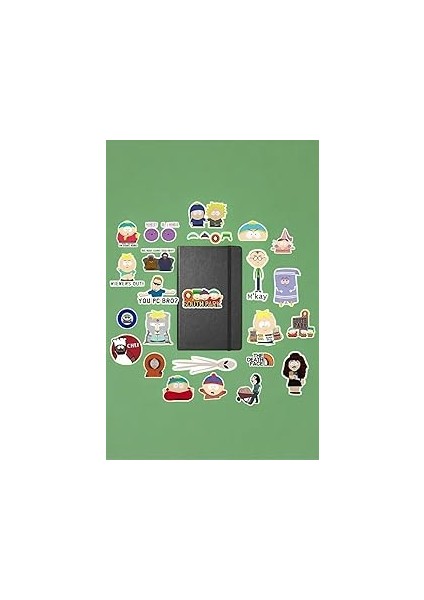 Ms Major Selection South Park Sticker Paketi/bullet Journal Defter Çıkartma Ajanda Laptop Etiket, 9