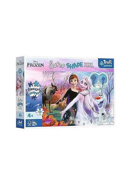 Trefl 50010 60 Xxl Super Shape Çılgın Şekil Yapbozlar, Büyük Parçalar, Renkli Yapbozlar, Masal Kara