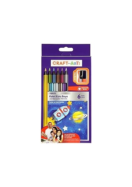 Craft And Arts Kuru Boya Mtlk 6'lı