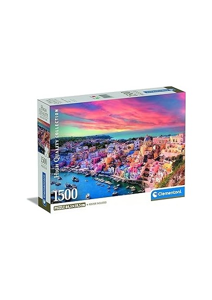 1500 Parça Yüksek Kaliteli Koleksiyon Puzzle Procida Island (Compact Box)