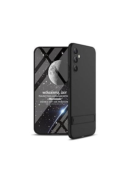 Microsonic Galaxy A34 Kılıf Double Dip 360 Protective Siyah [galaxy A34 ile Uyumlu Kıl